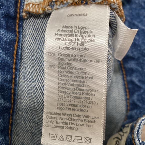 Madewell Relaxed Women’s Jean Shorts Size 25 Blue - Picture 10 of 11